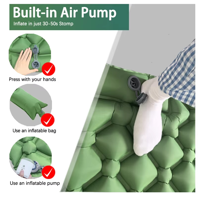 190*60 センチメートル屋外キャンプインフレータブルマッ - Hiking のレビューと価格