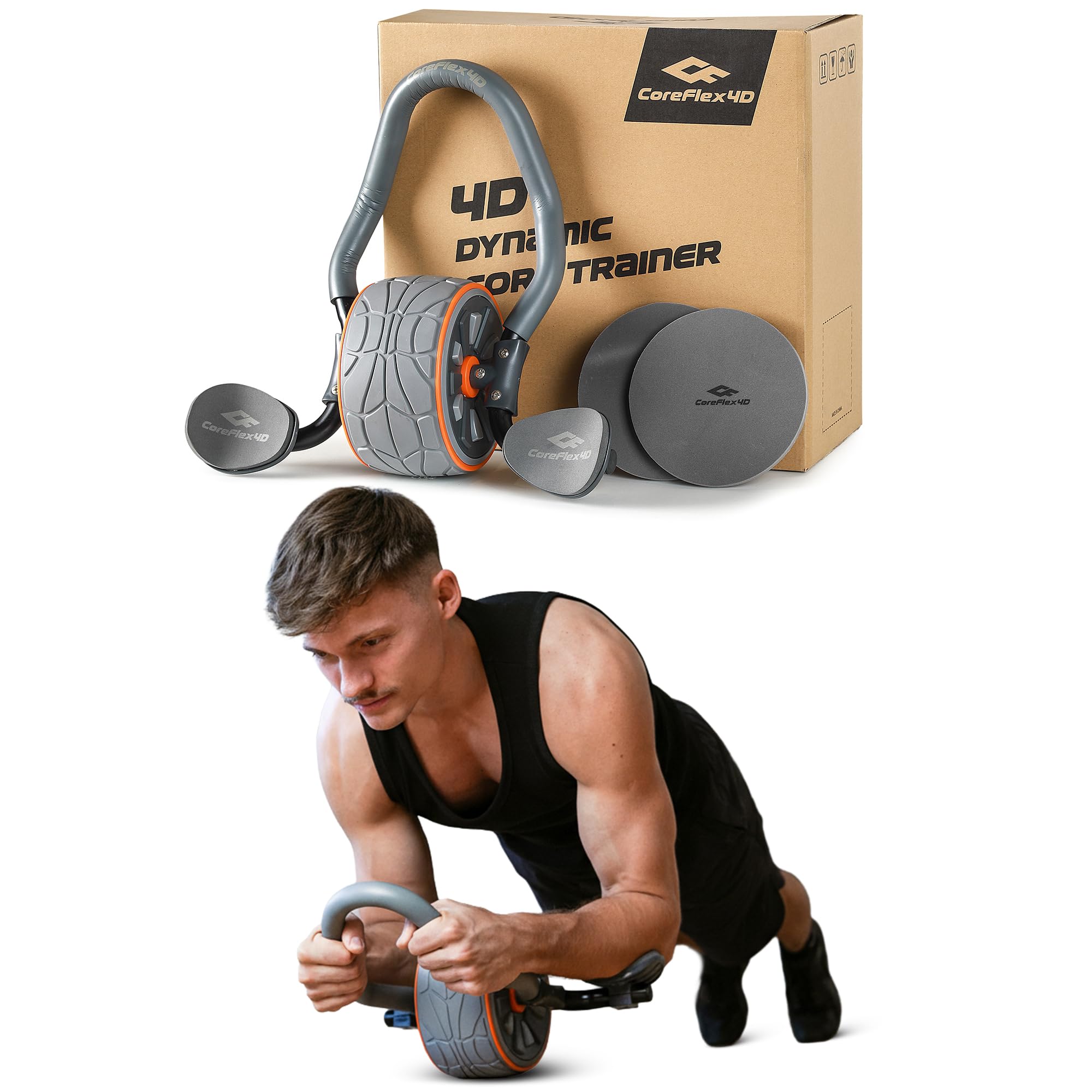 コアフレックス4Dアブローラーホイール（肘サポート付き）、4 - Ab Roller Wheel With Elbow Support のレビューと価格