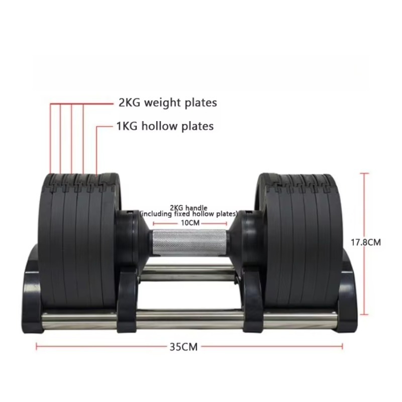 ジムフィットネス機器 20kg 24kg 32kg 36kg - Adjustable Dumbbell Pair 40Kg のレビューと価格