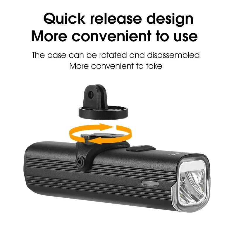 WEST BIKING 自転車用クイックリリース式ヘッドライ - Rechargeable Bicycle Headlight 1000 Lumen のレビューと価格